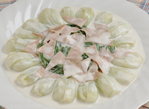 チンゲンサイのクリーム煮