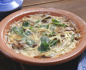 牛肉の柳川風