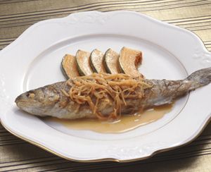 にじますのしょうがソース