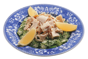 ツナとオクラのサラダ