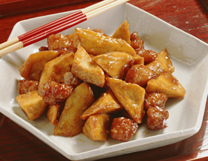 さつまいもの甘酢あん