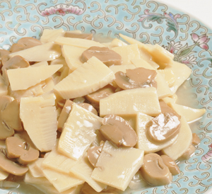 たけのことマッシュルームのいためもの