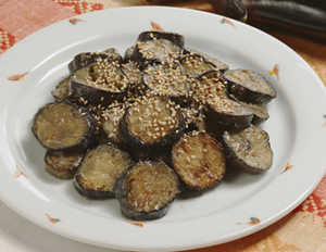 なすのみそいため