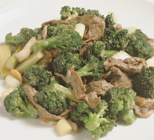 ブロッコリーと牛肉のいためもの