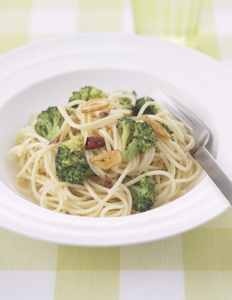 ブロッコリーのオイルパスタ