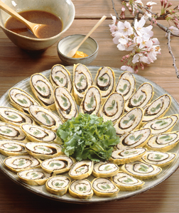 卵の巻き蒸し