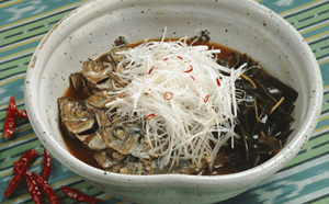 小あじの酢油煮