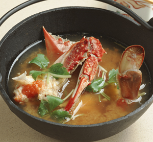 わたりがにのみそ汁