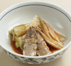 しゃこと焼きなすの酢のもの