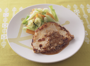 かじきのしょうがじょうゆ焼き