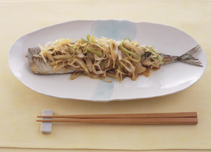 焼きさんまのねぎソース