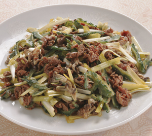 牛肉とにがうりのいためもの