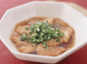 揚げ豚のにんにくじょうゆ漬け