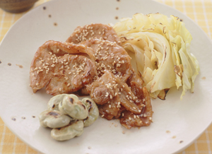豚肉のめんつゆ焼き