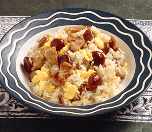 甘栗のチャーハン
