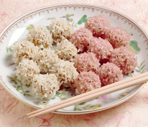 肉だんごのもち米蒸し