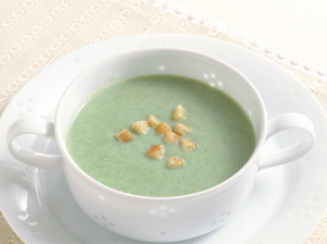 しゅんぎくのクリームスープ