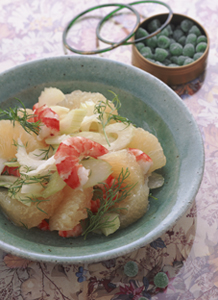 えびとグレープフルーツのサラダ