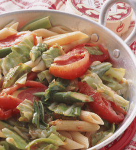 キャベツのペンネ