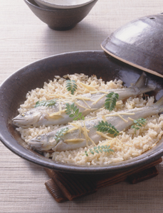 鮎ごはん