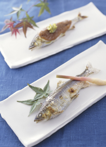 鮎の塩焼き・梅みそ焼き