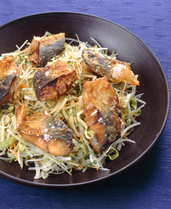 さばの竜田揚げサラダ