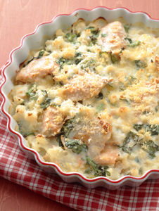 さけとカリフラワーのグラタン