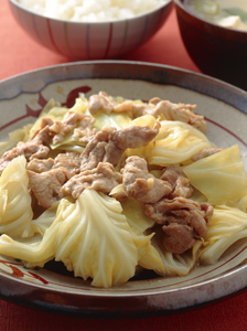 豚肉とキャベツのしょうが煮