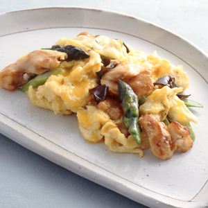 とり肉の親子いため