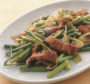 うなぎとにんにくの芽のいためもの