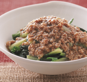 タアサイのたっぷり肉あんかけ