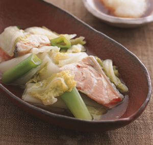 さけとはくさいの蒸し煮