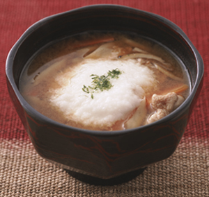 とろろ入り根菜汁