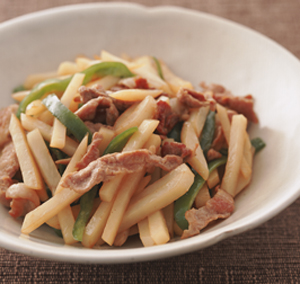 じゃがいもとピーマンのいためもの