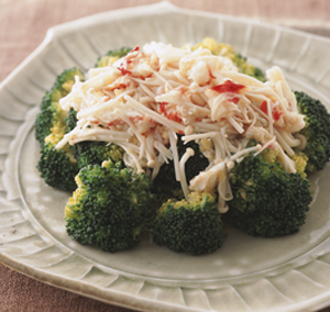 ブロッコリーのかにあんかけ
