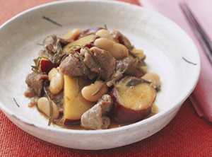 豚肉とさつまいもの甘辛煮