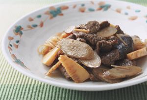 牛肉とごぼうのいため煮