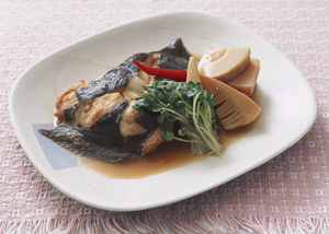 子持ちかれいのピリ辛煮つけ