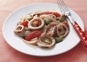 いかとトマトのいためもの