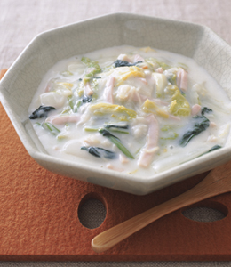 はくさいと青菜のクリーム煮