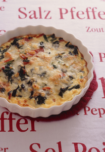 ほうれんそうのかんたんキッシュ