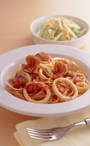いかとあさりのスパゲティ