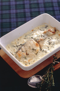 たらとほうれんそうのサワーグラタン