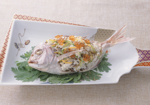 鯛なます 姿盛り