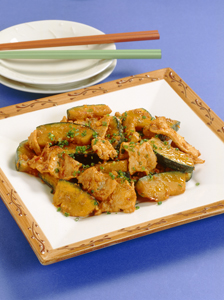 かぼちゃのピリ辛いため