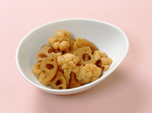 れんこんとカリフラワーのゆで漬け