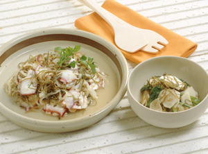 きざみこんぶとたこのマリネ