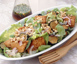 揚げ魚の中華サラダ