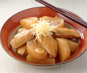 とり肉とだいこんのみそ煮