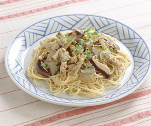 きのことあさりのスパゲティ